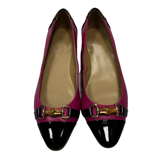 Shoes Flats By Talbots In Black & Pink, Size: 8.5