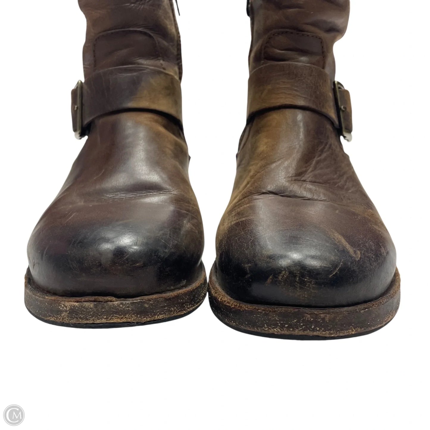 Boots Designer By Frye In Tan, Size: 6.5