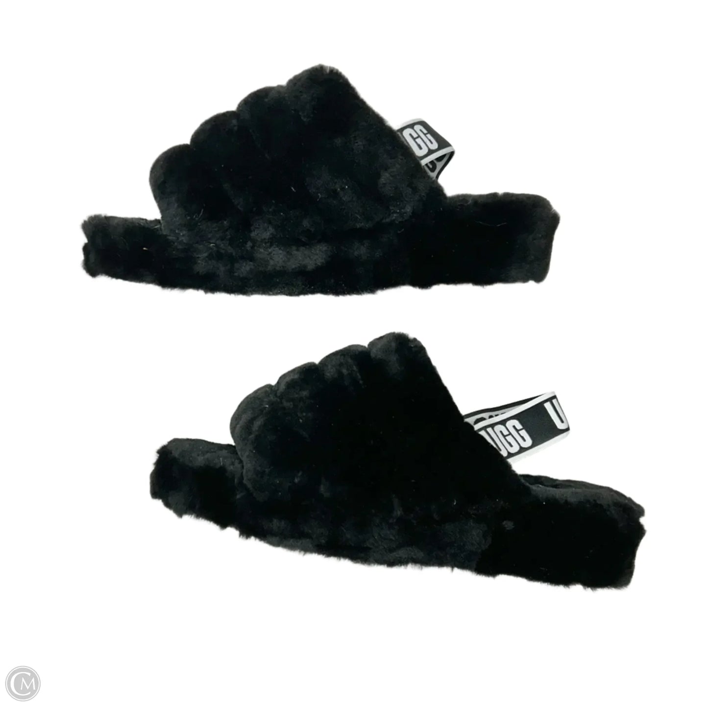 Slippers Designer By Ugg In Black, Size: 10