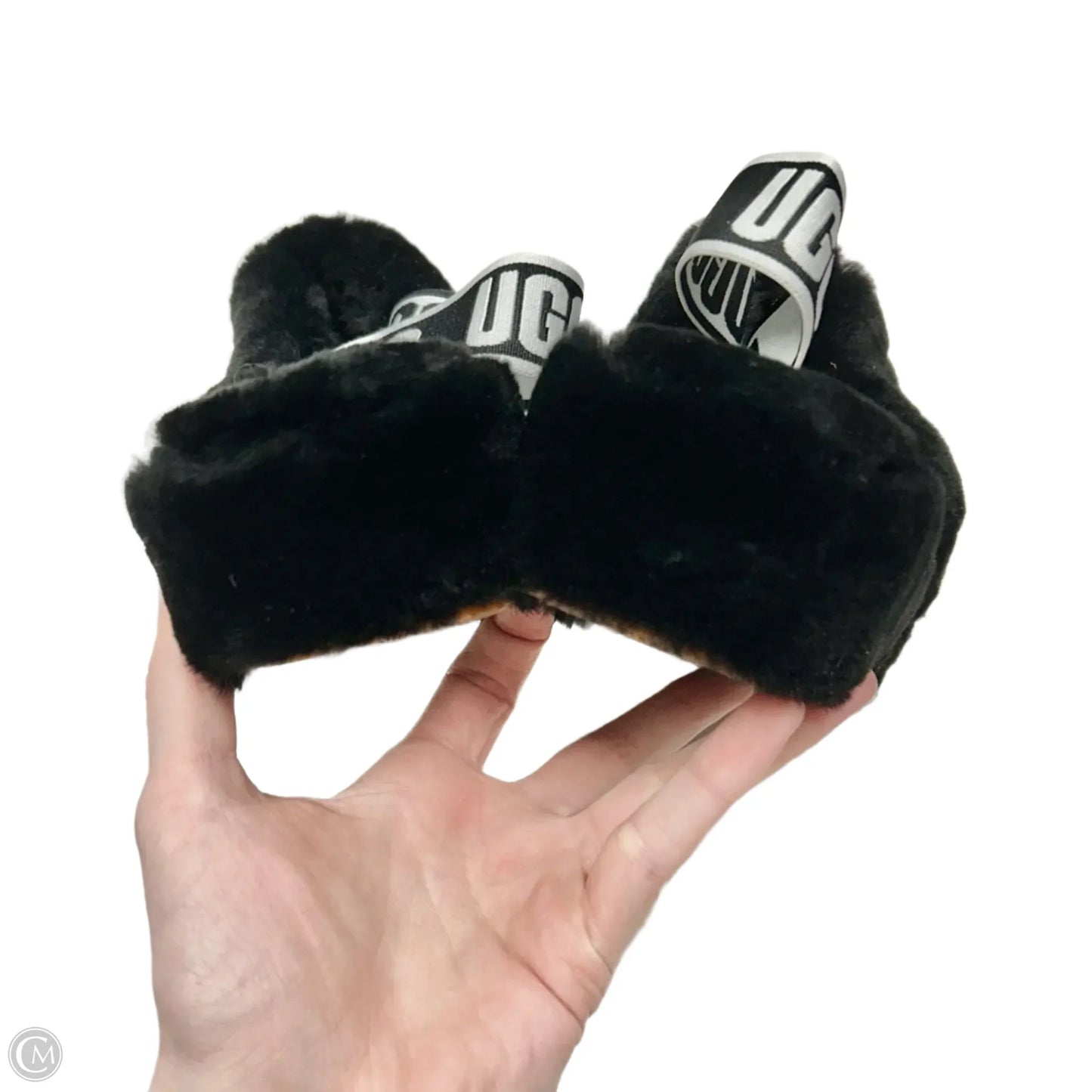 Slippers Designer By Ugg In Black, Size: 10