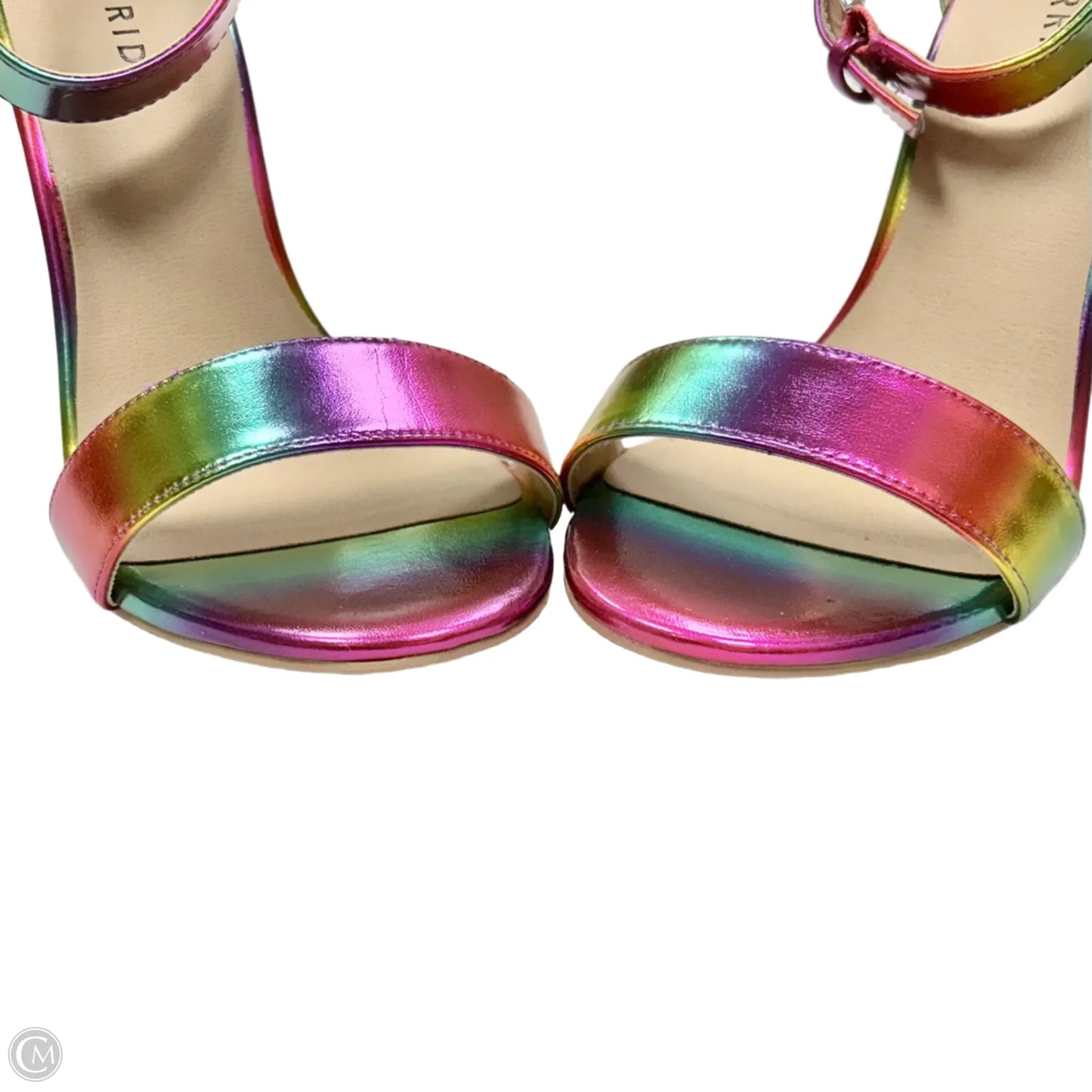 Sandals Heels Block By Torrid In Rainbow Print, Size: 9