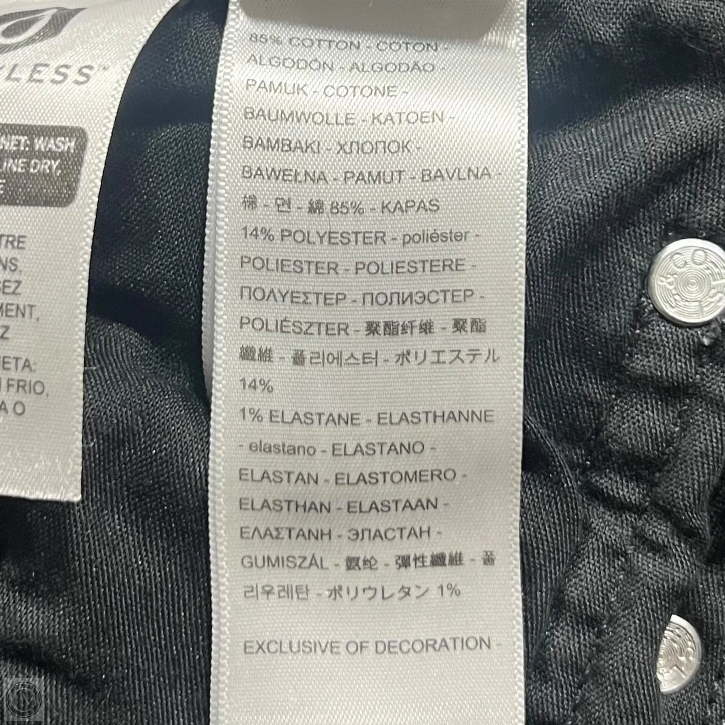 Jeans Straight By Levis In Black Denim, Size: 6