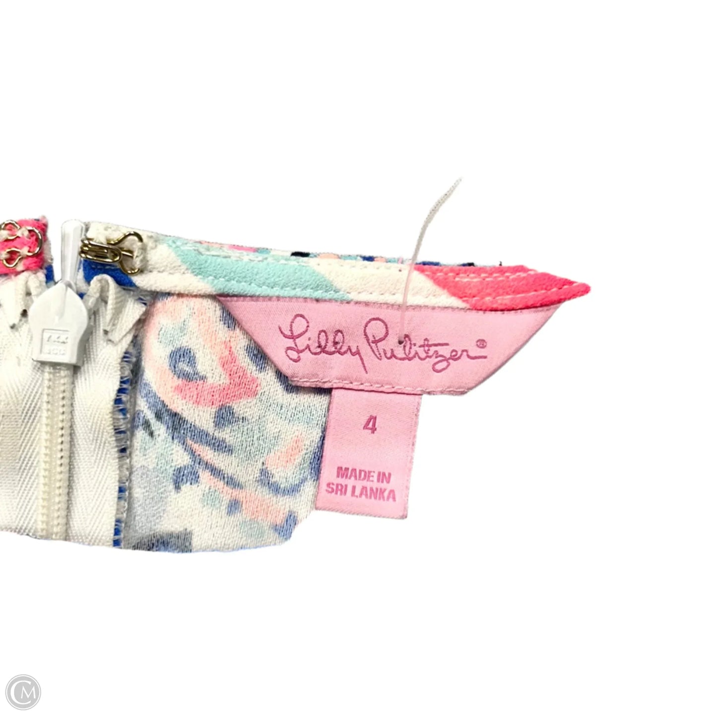 Top Sleeveless 2pc Set Designer By Lilly Pulitzer In Blue & Pink, Size: S