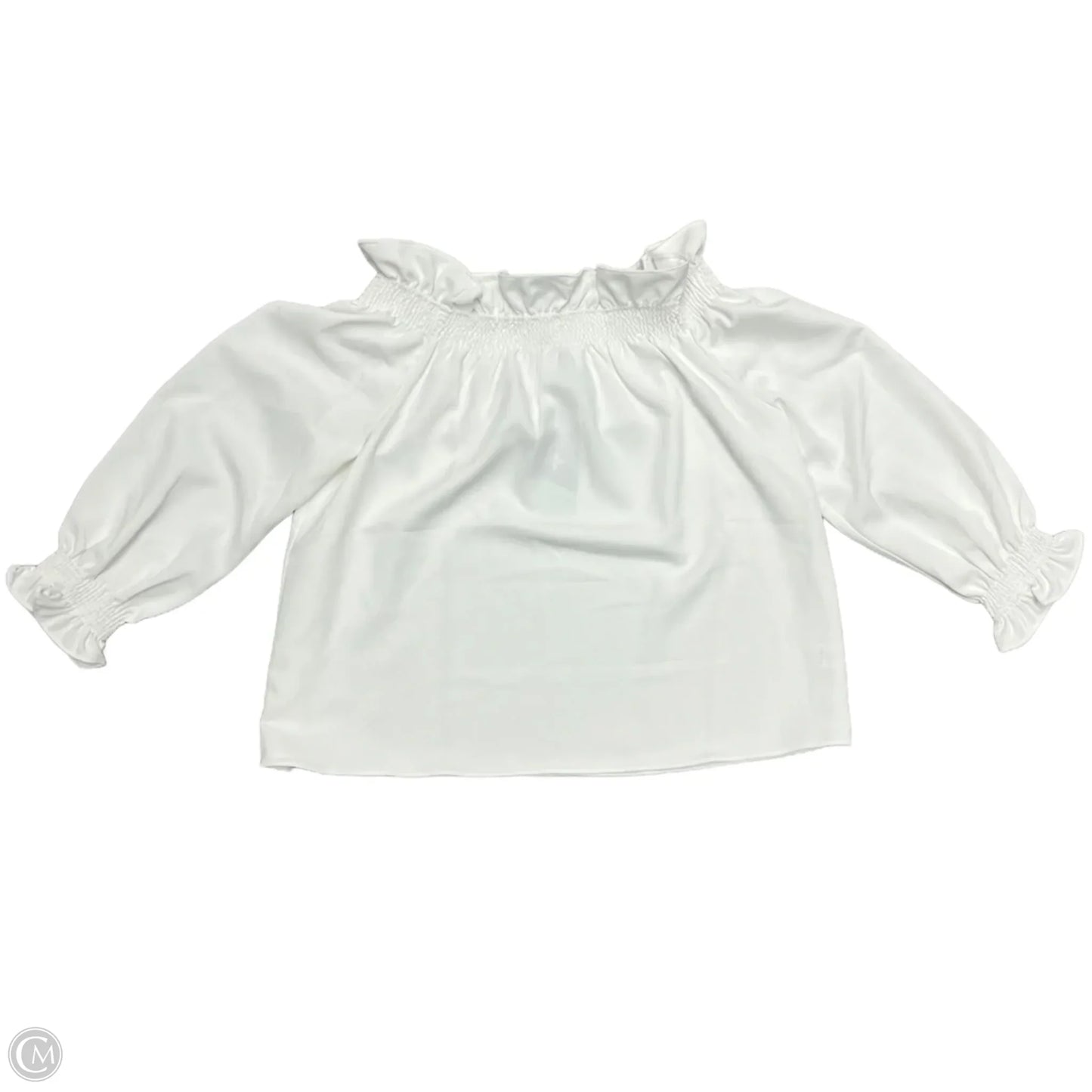 Top 3/4 Sleeve By Tuckernuck In White, Size: L