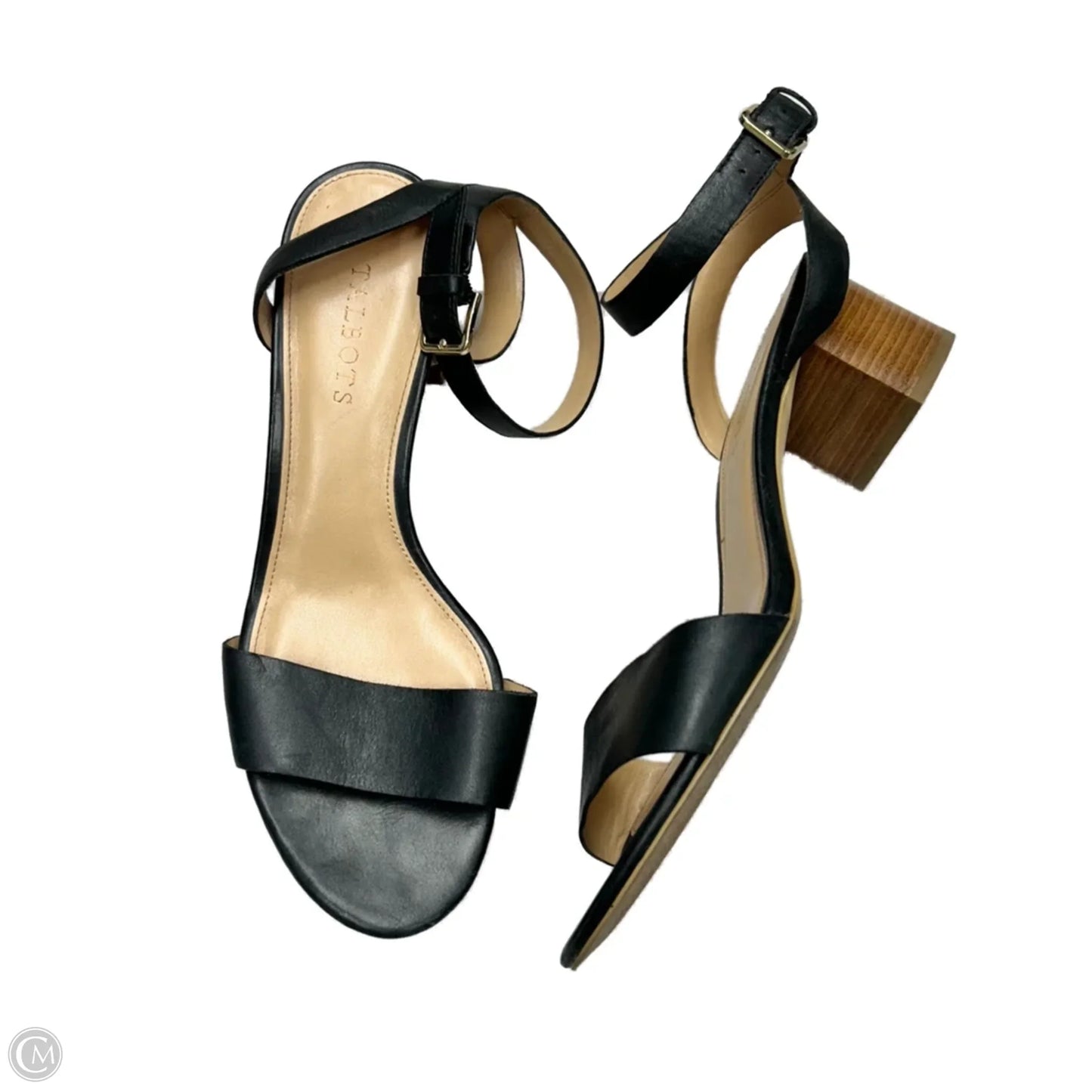 Sandals Heels Block By Talbots In Black, Size: 9