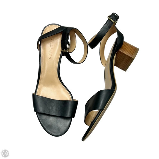 Sandals Heels Block By Talbots In Black, Size: 9