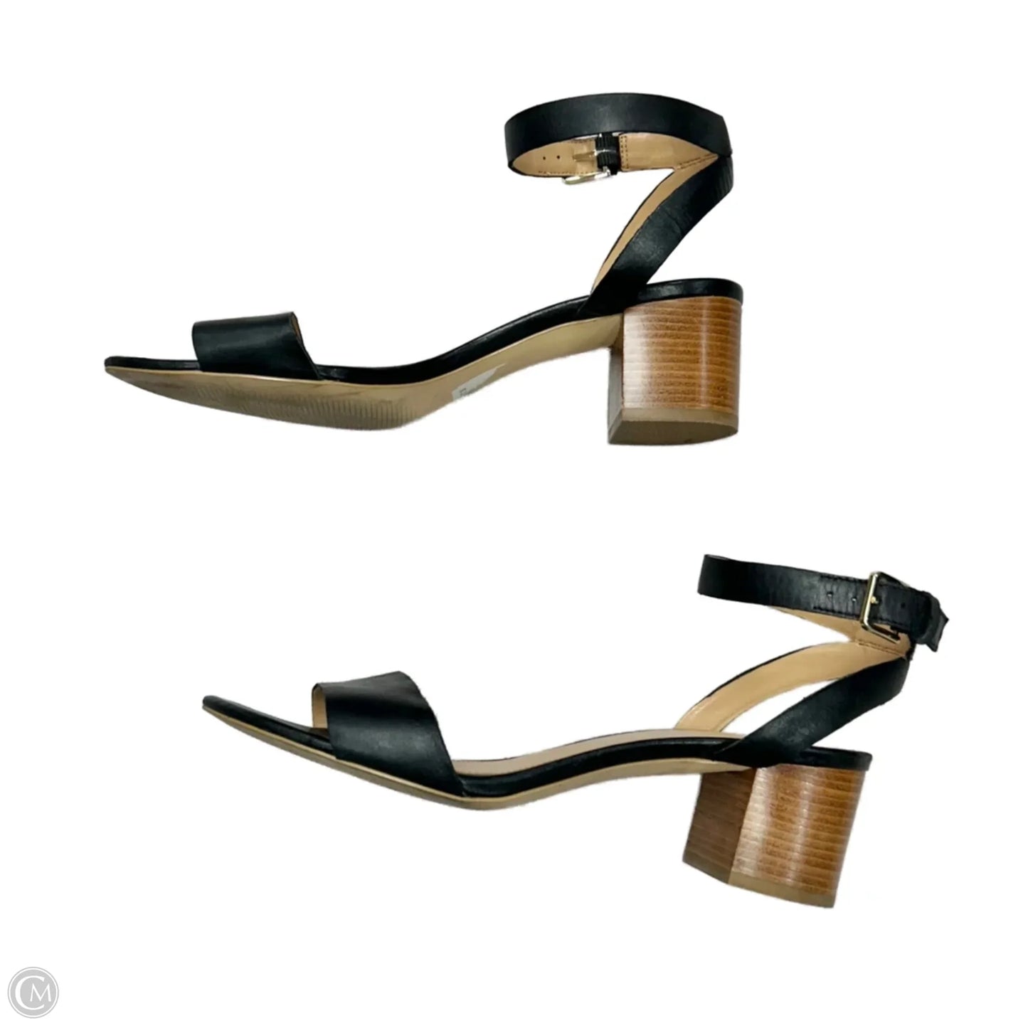 Sandals Heels Block By Talbots In Black, Size: 9