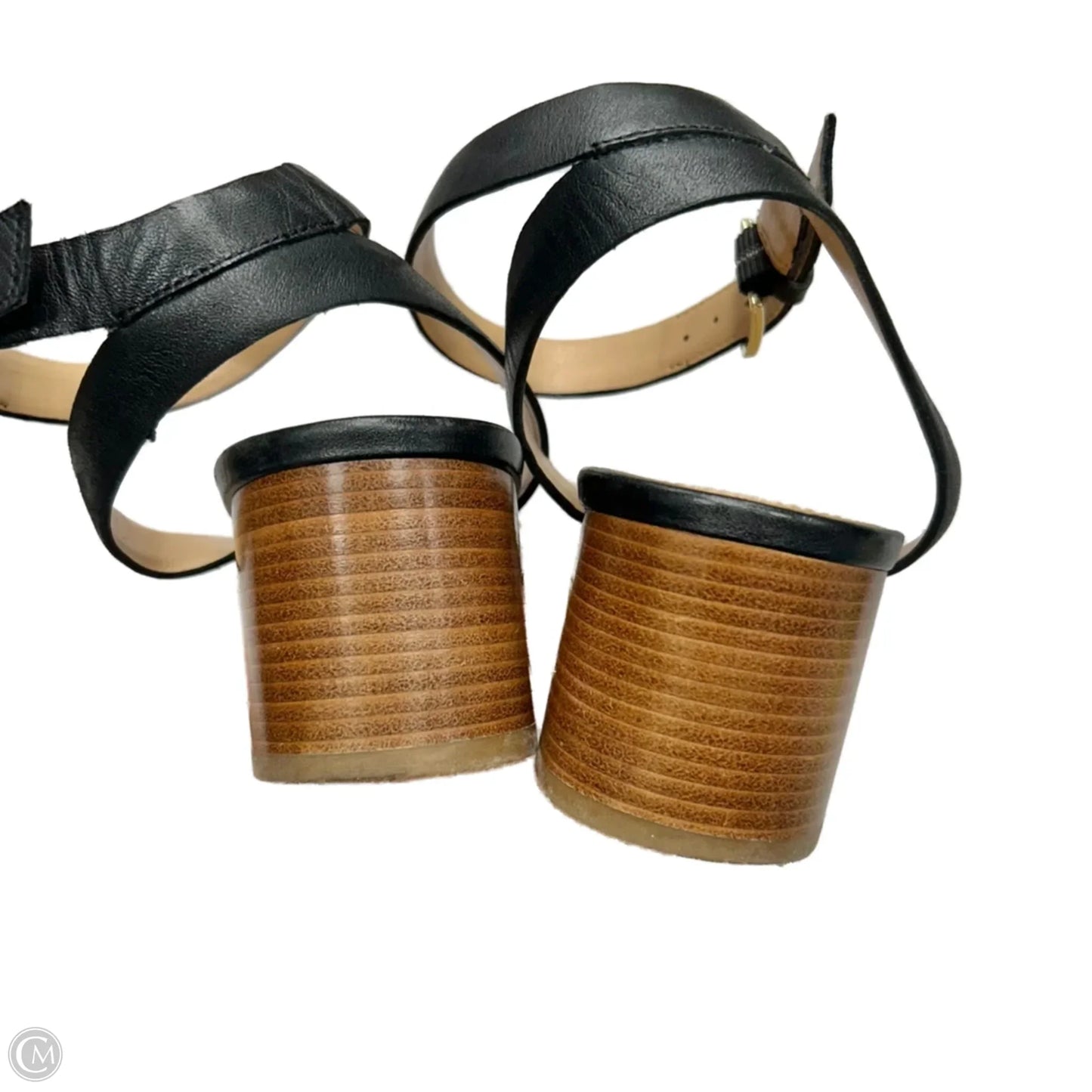 Sandals Heels Block By Talbots In Black, Size: 9