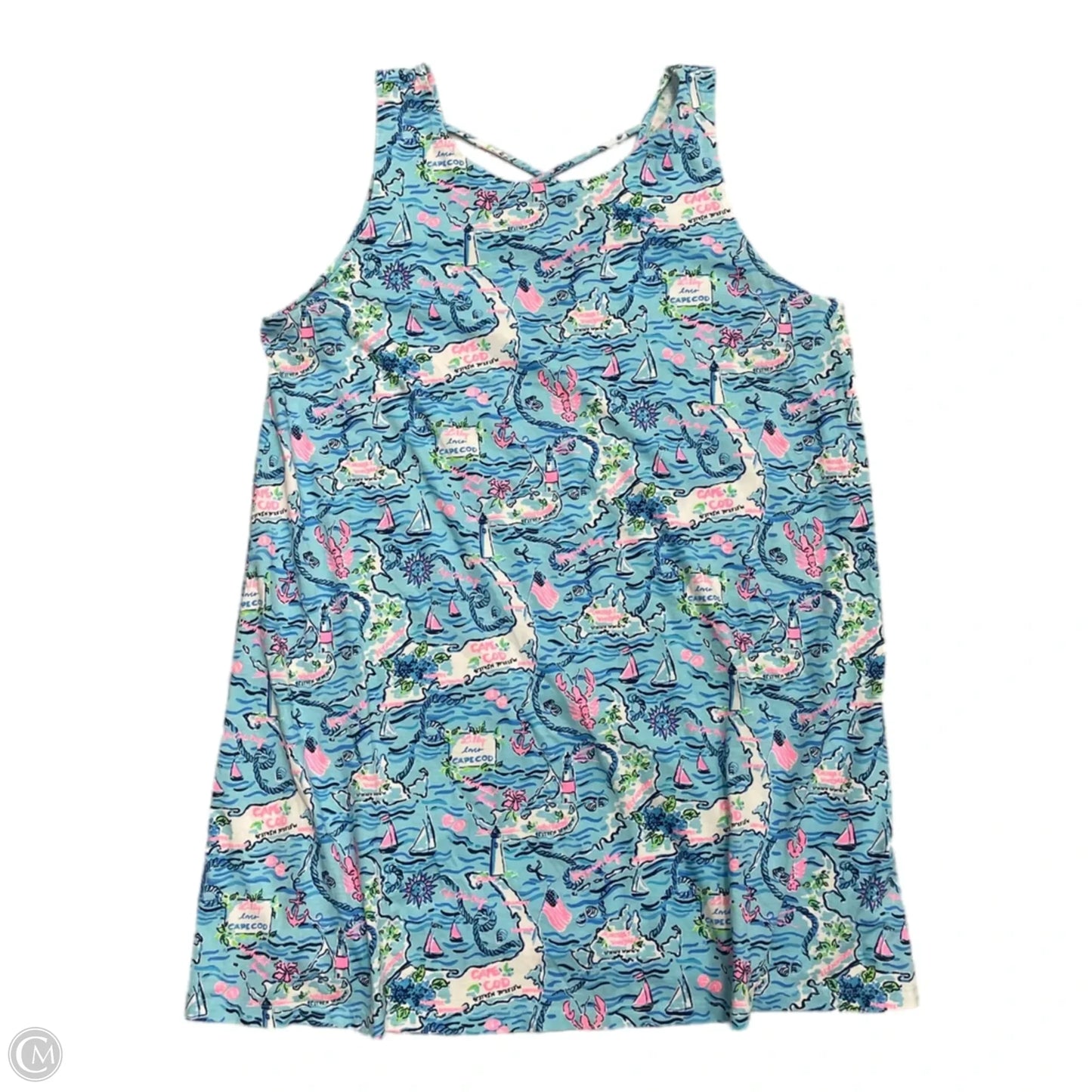 Dress Designer By Lilly Pulitzer In Tropical Print, Size: Xxl