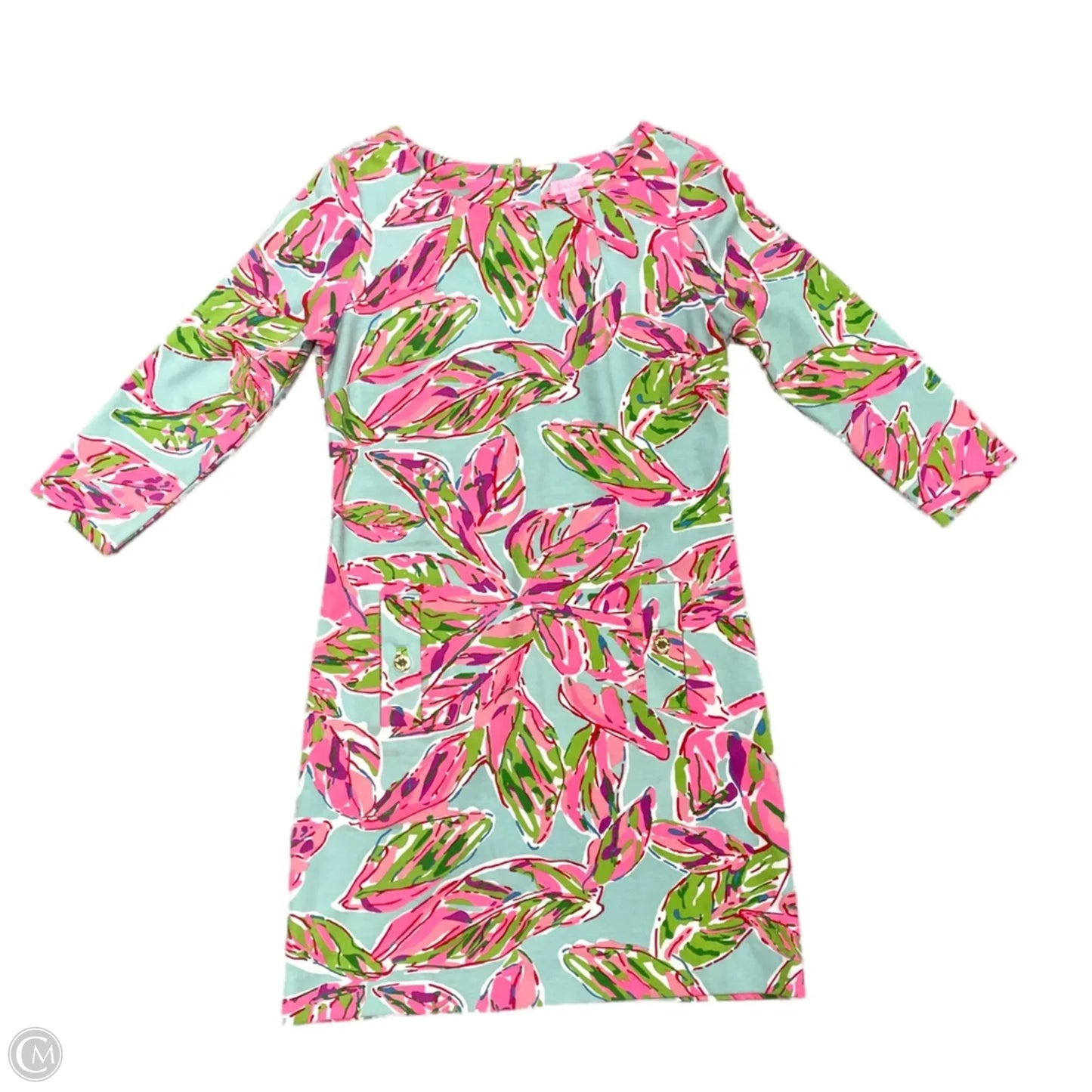 Dress Designer By Lilly Pulitzer In Blue & Pink, Size: M