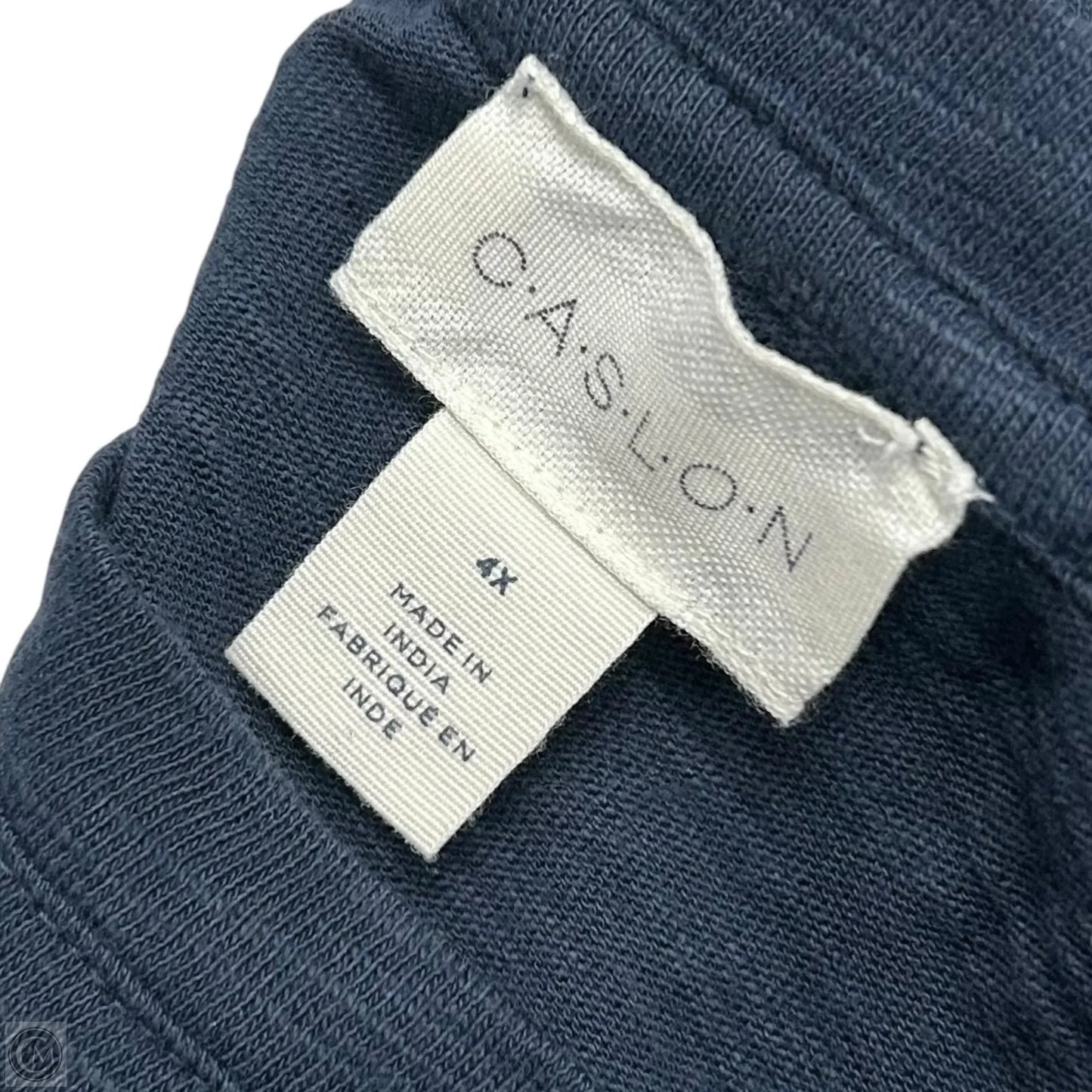 Top Short Sleeve By Caslon In Navy, Size: 4x