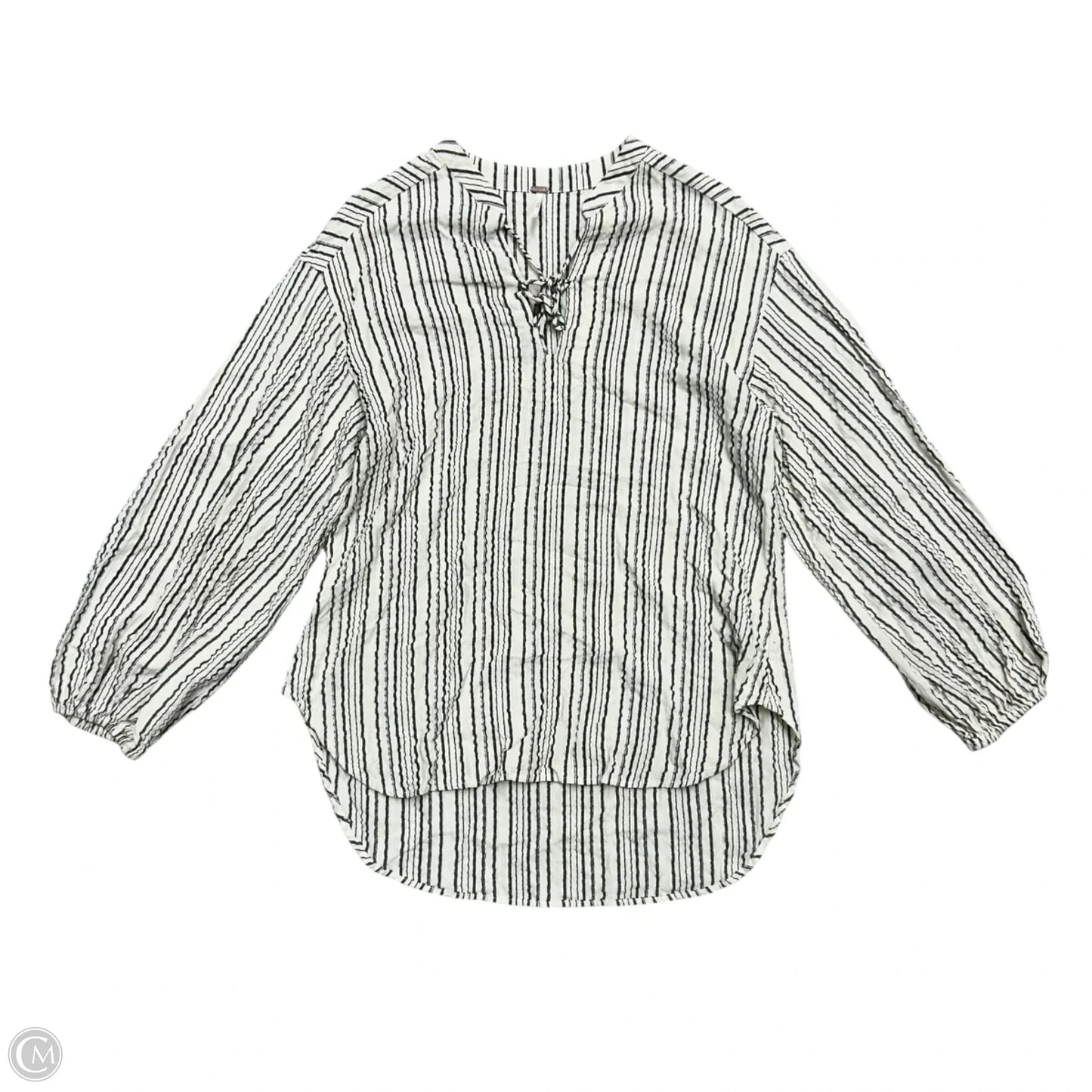 Top Long Sleeve By Free People In Striped Pattern, Size: S