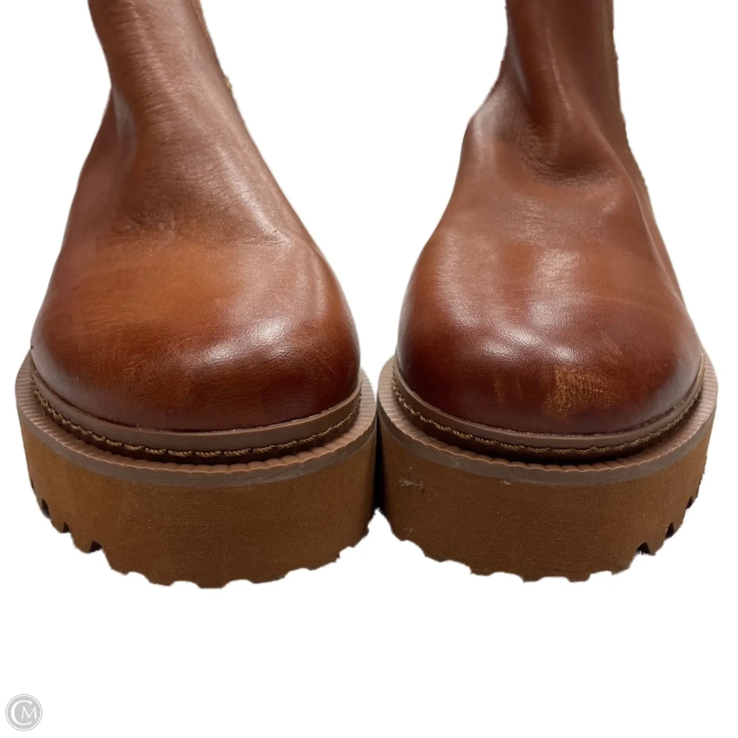 Boots Ankle Heels By Vince Camuto In Brown, Size: 5.5