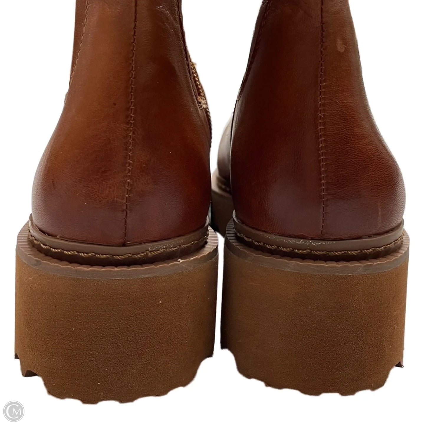 Boots Ankle Heels By Vince Camuto In Brown, Size: 5.5