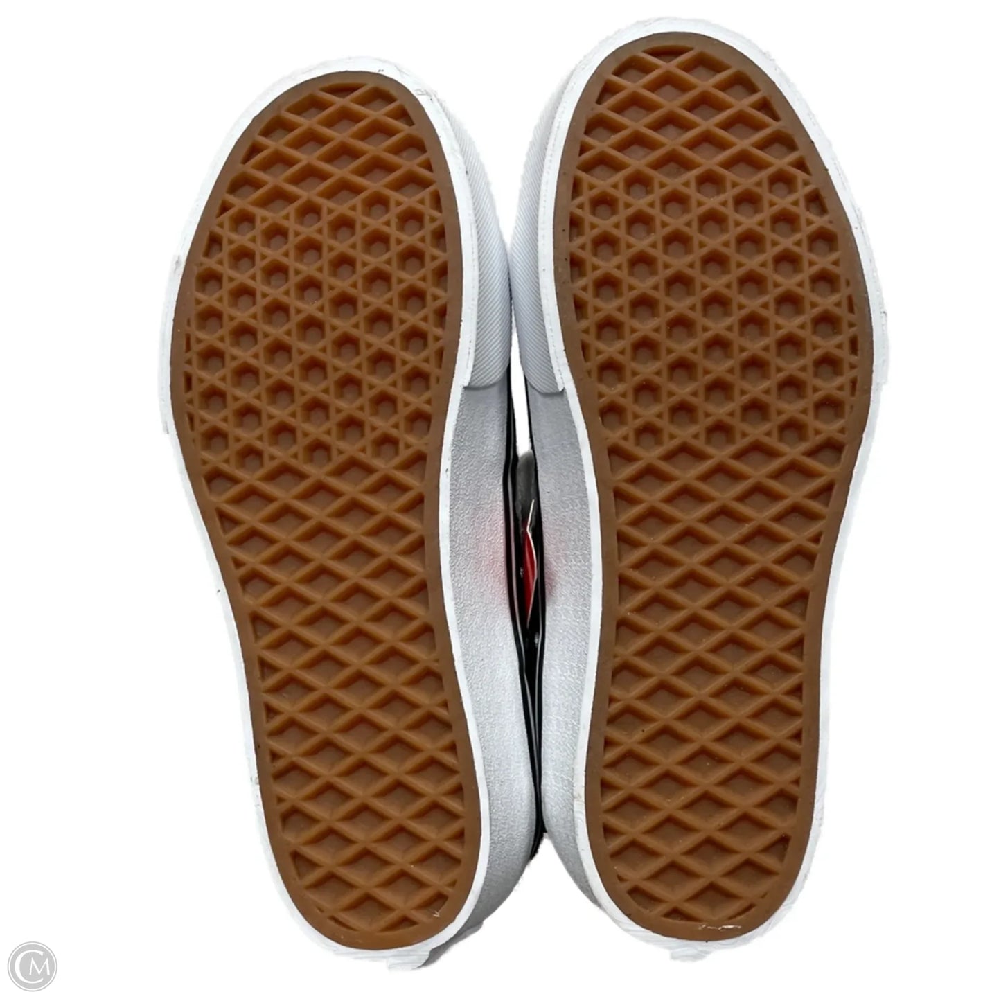 Shoes Sneakers By Vans In Black & White, Size: 5