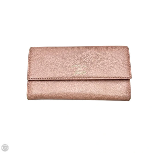 Wallet Luxury Designer By Gucci, Size: Large