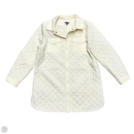 Jacket Puffer & Quilted By Talbots In Cream, Size: L