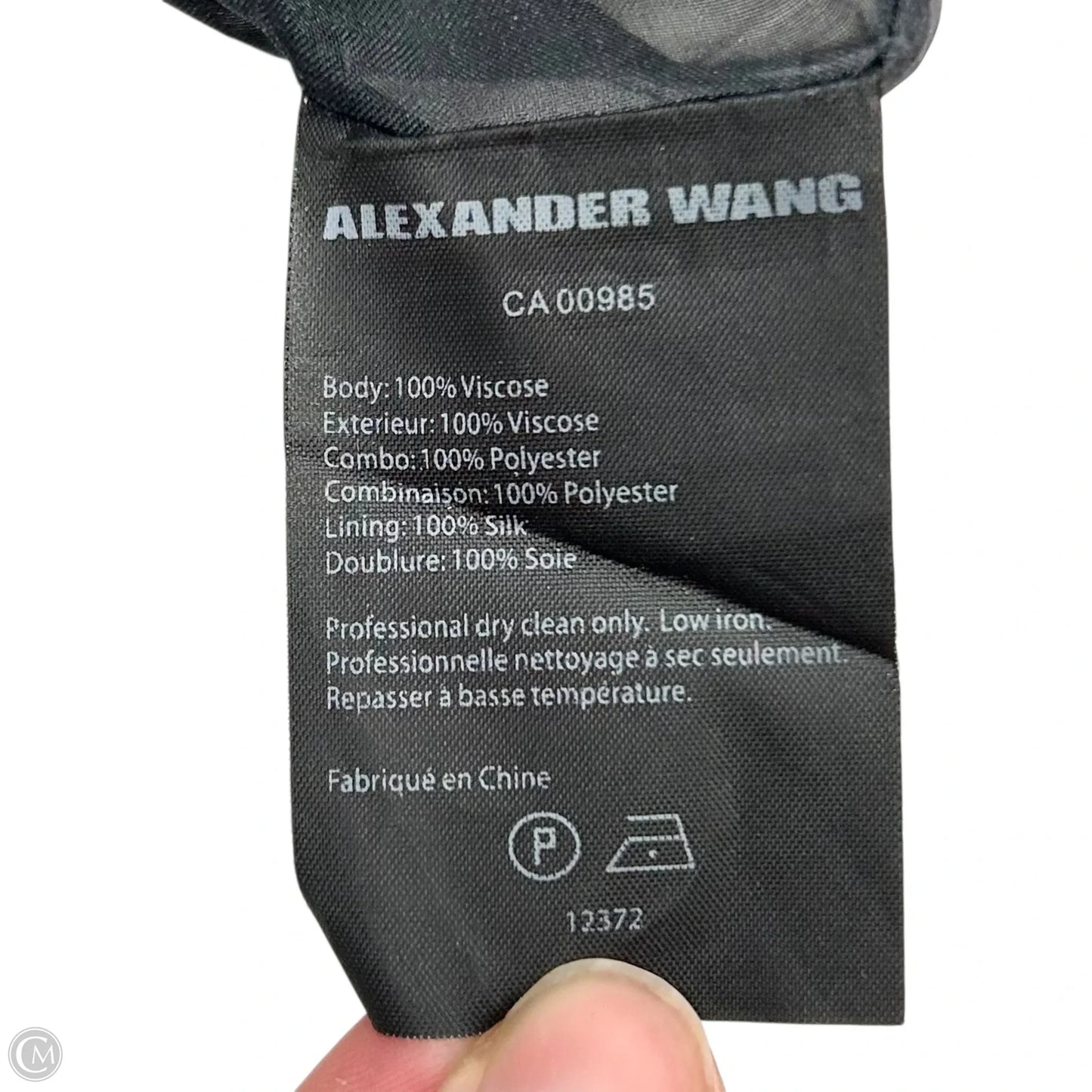 Dress Luxury Designer By Alexander Wang In Black & White, Size: Xs