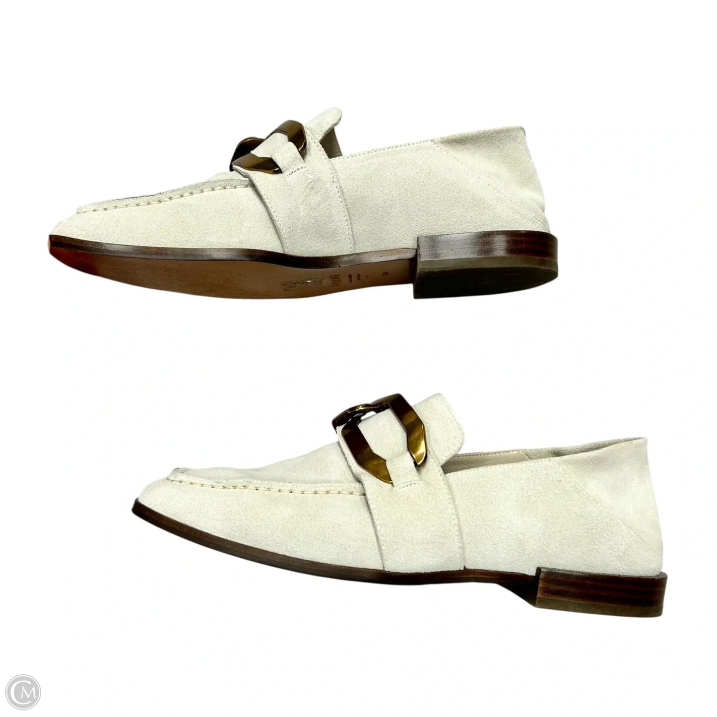 Shoes Flats By Frame In Grey, Size: 5.5