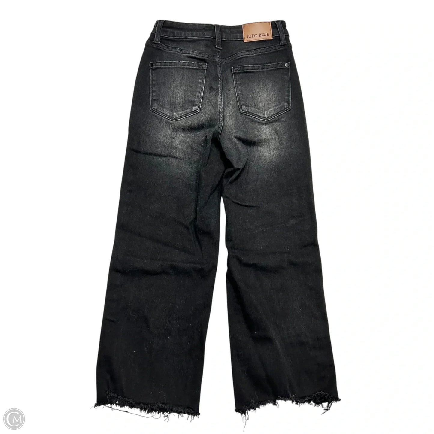 Jeans Cropped By Judy Blue In Black Denim, Size: 2