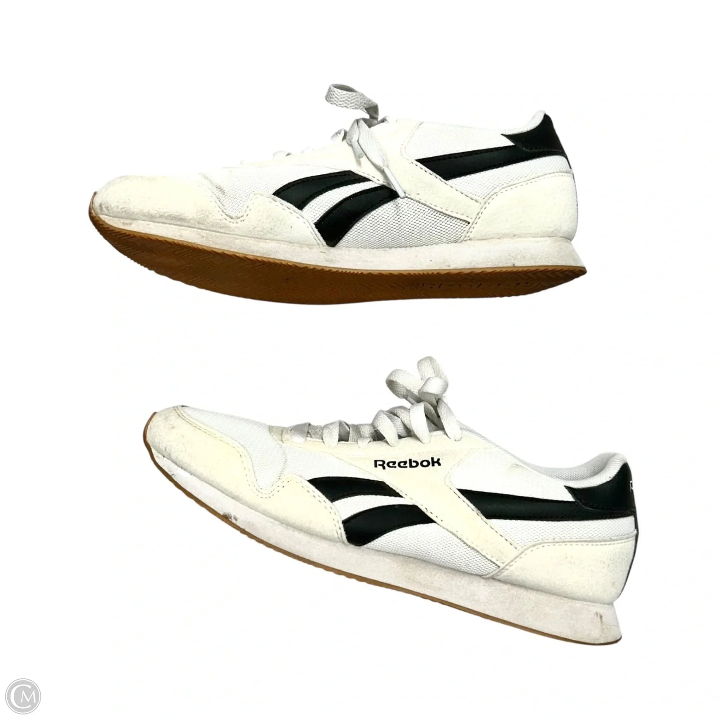 Shoes Athletic By Reebok In Black & White, Size: 8.5