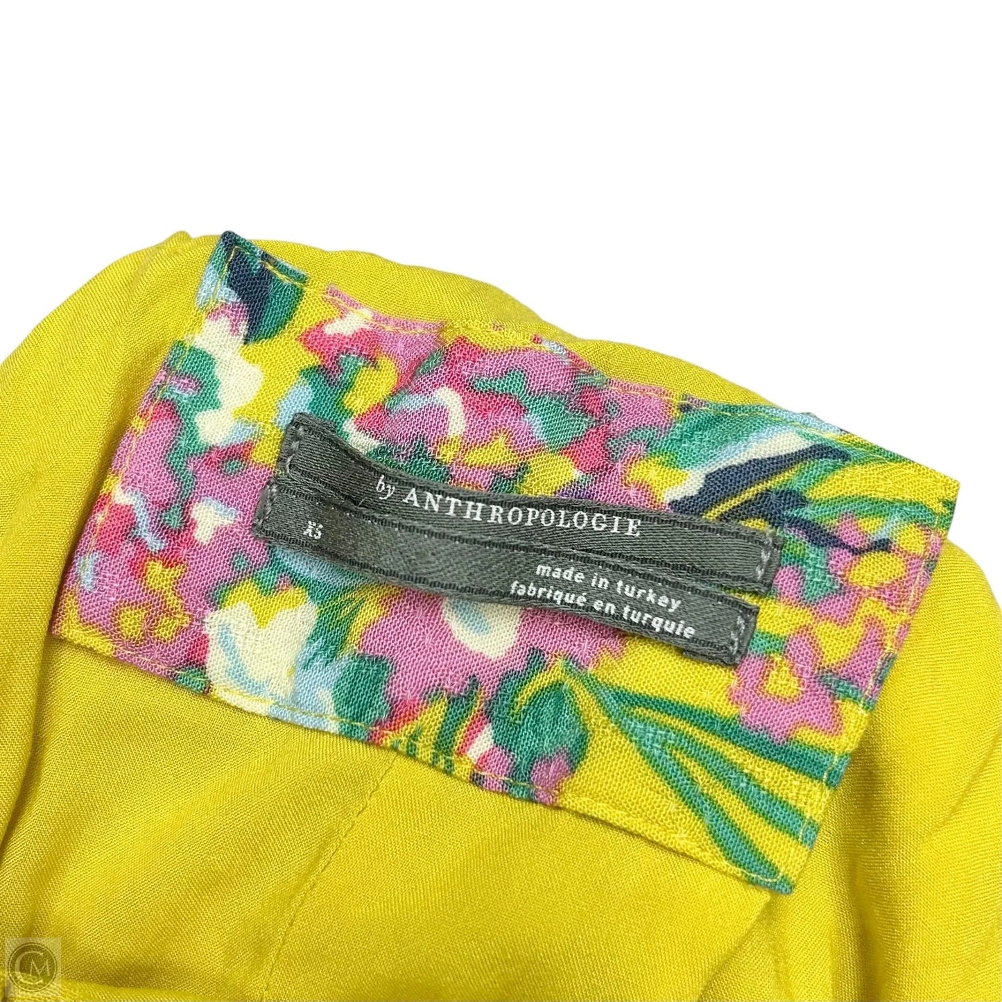 Dress Casual Maxi By Anthropologie In Yellow, Size: Xs