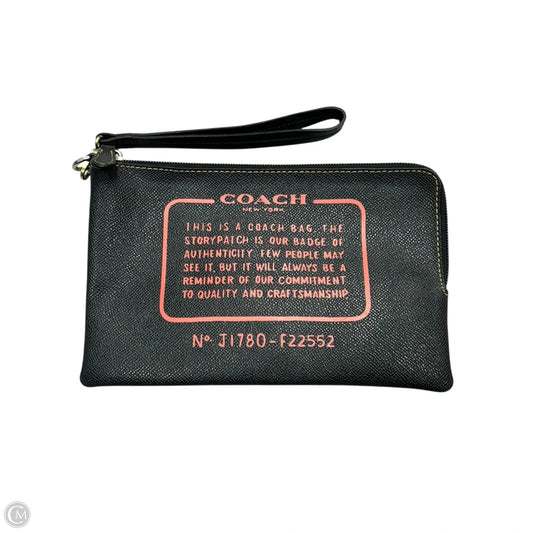 Wristlet Designer By Coach, Size: Large