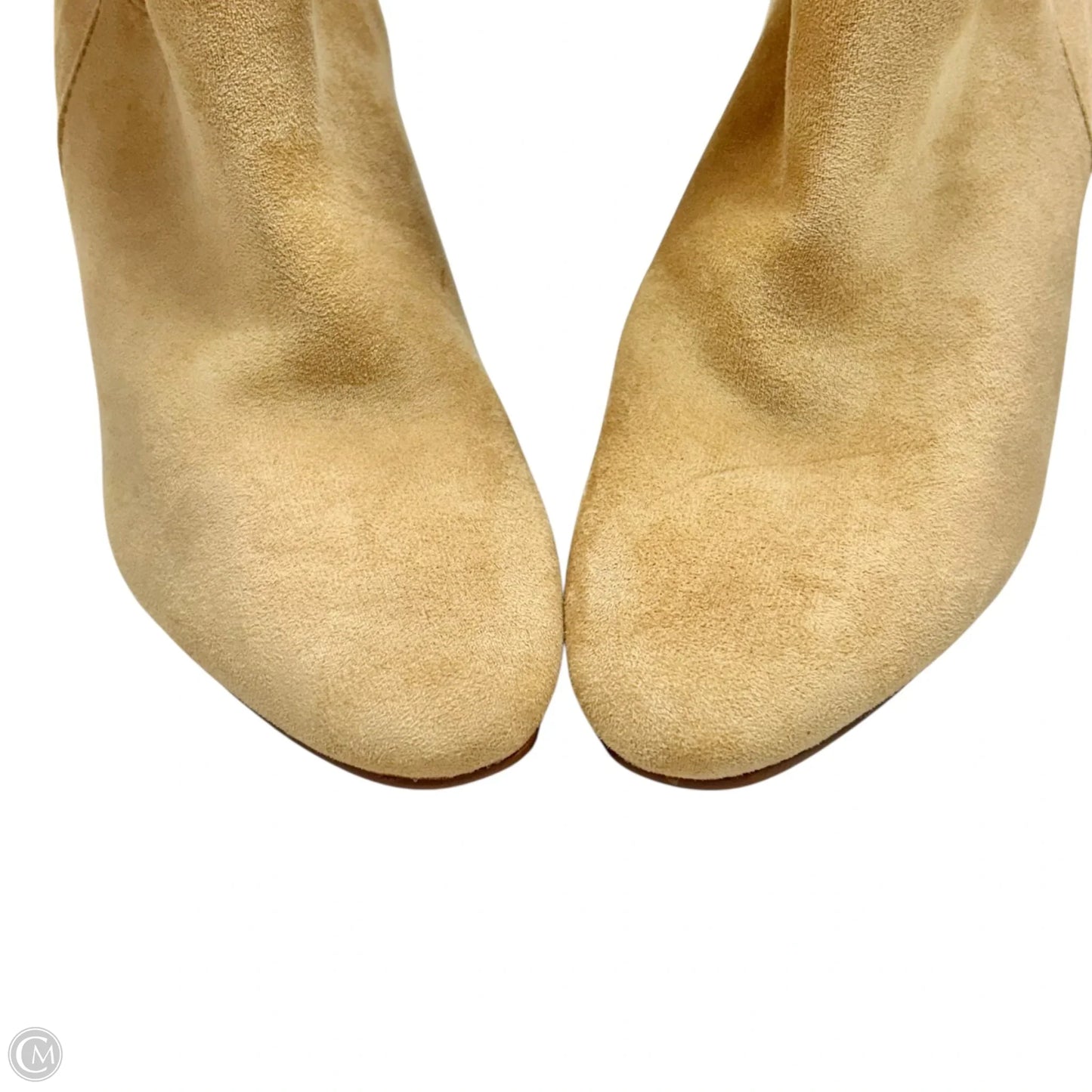 Boots Ankle Heels By Ccocci In Tan, Size: 8.5