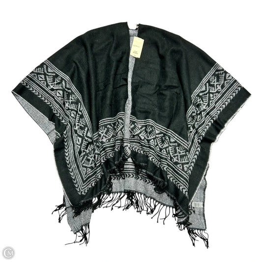 Shawl By Soft Surroundings In Black & Grey, Size: Osfm
