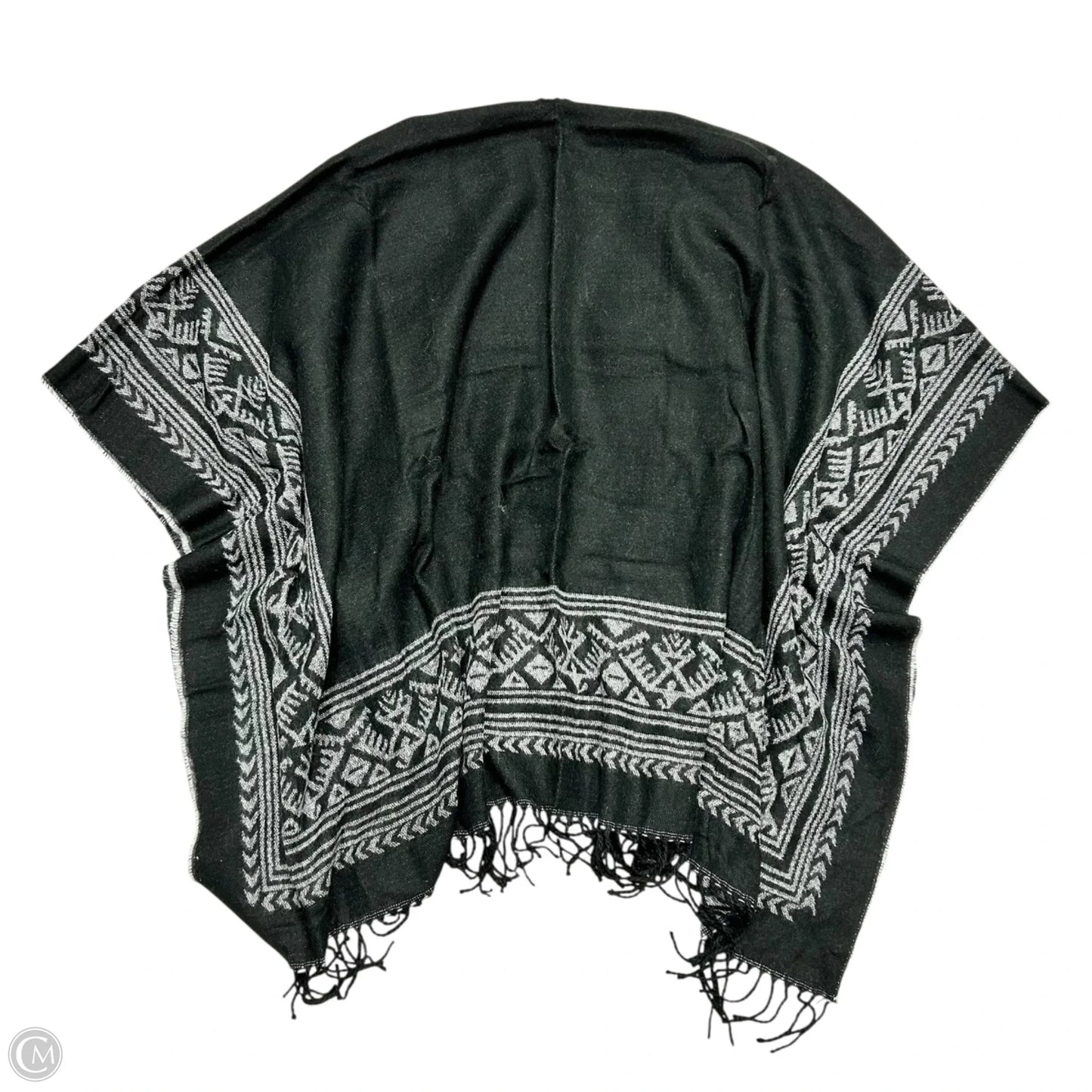 Shawl By Soft Surroundings In Black & Grey, Size: Osfm