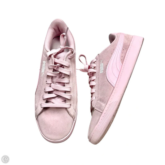 Shoes Sneakers By Puma In Pink, Size: 9.5