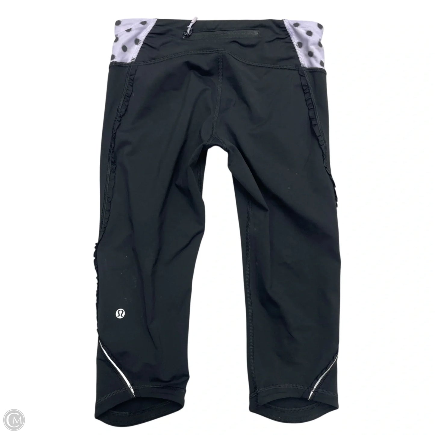 Athletic Capris By Lululemon In Black & Purple, Size: S