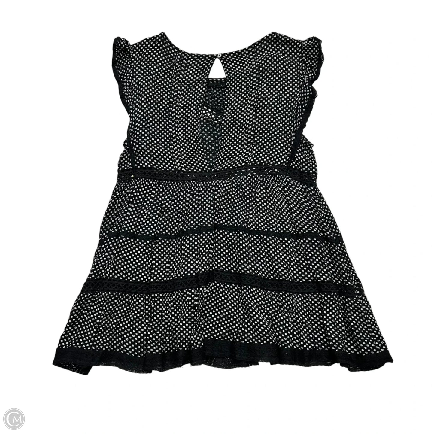 Tunic Sleeveless By Free People In Black & White, Size: M