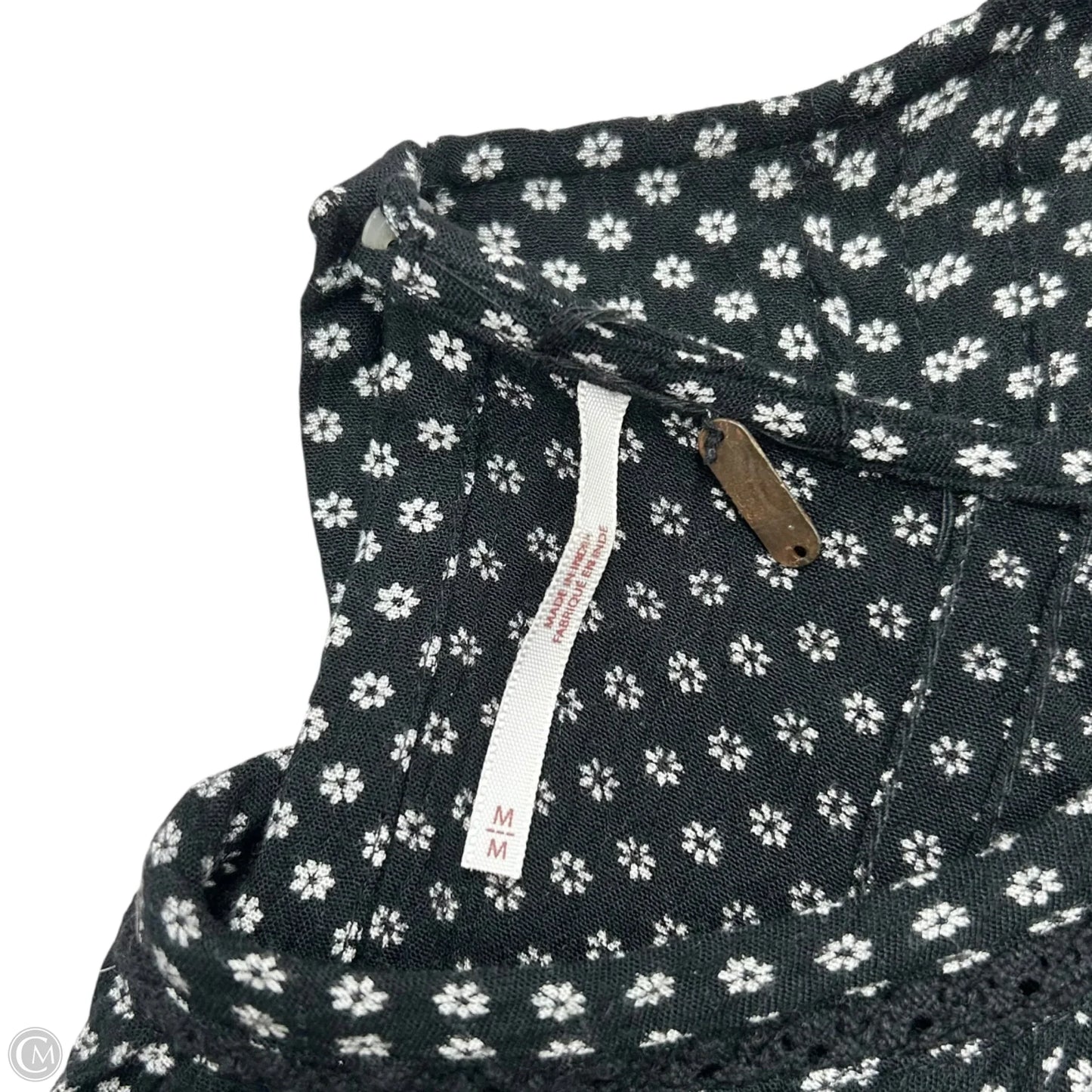 Tunic Sleeveless By Free People In Black & White, Size: M