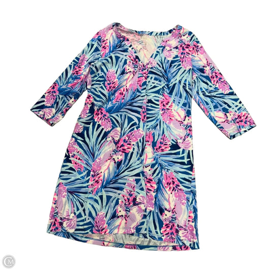 Dress Designer By Lilly Pulitzer In Blue & Purple, Size: L