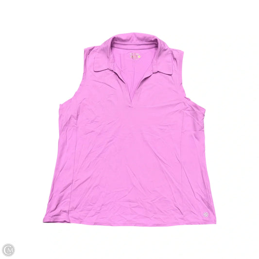 Top Sleeveless Designer By Lilly Pulitzer In Pink, Size: Xl