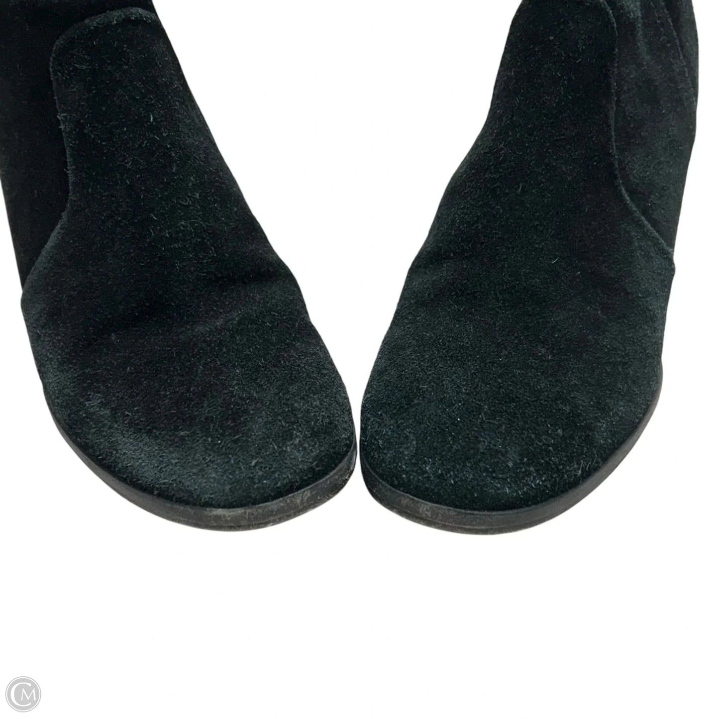 Boots Designer By Tory Burch In Black & Gold, Size: 7