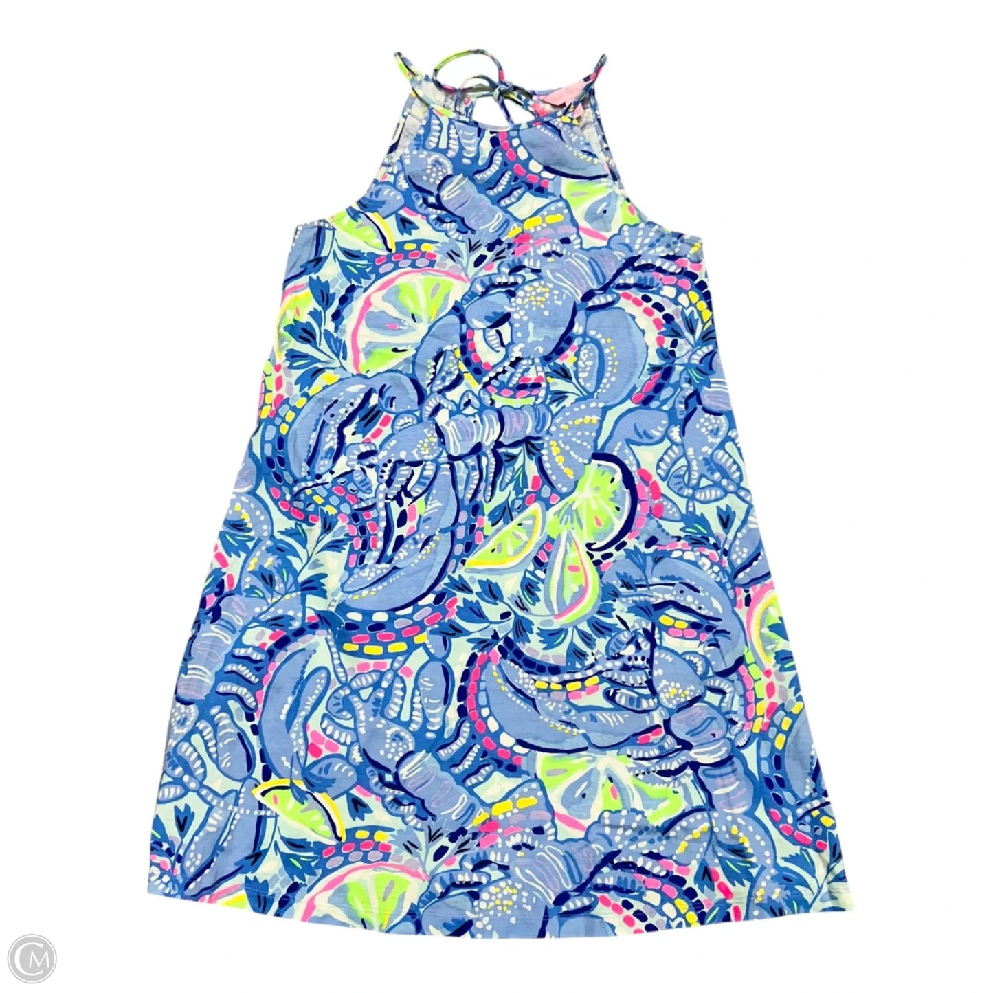 Dress Designer By Lilly Pulitzer In Blue & Green, Size: Xs