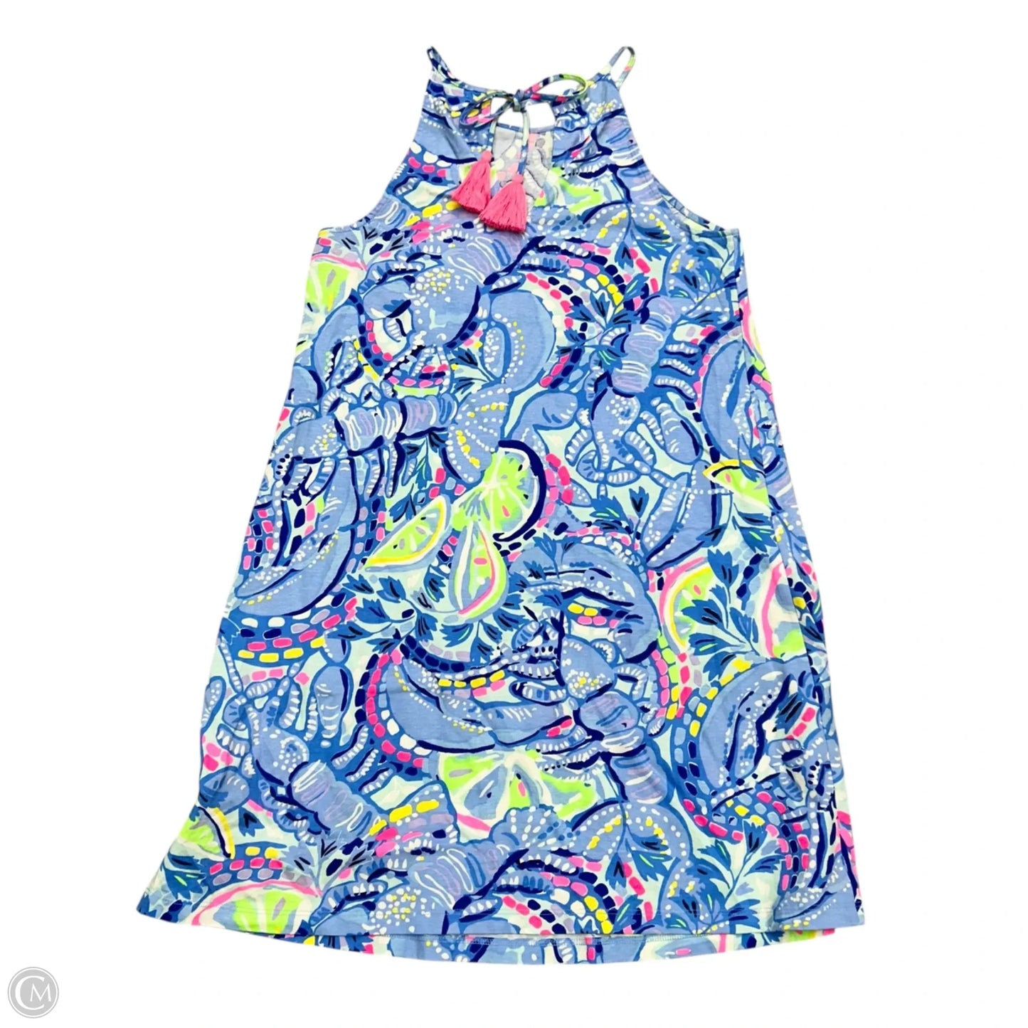 Dress Designer By Lilly Pulitzer In Blue & Green, Size: Xs