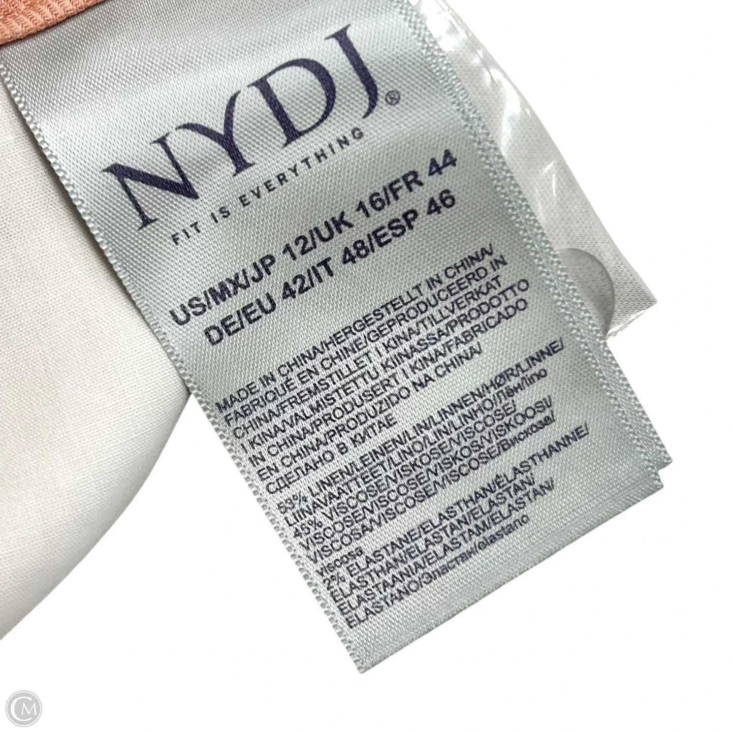 Capris By Not Your Daughters Jeans In Peach, Size: 12