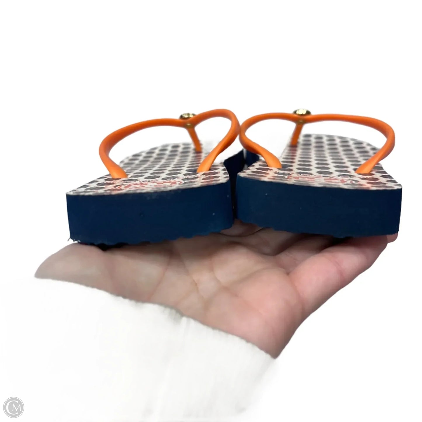 Sandals Designer By Tory Burch In Navy, Size: 6