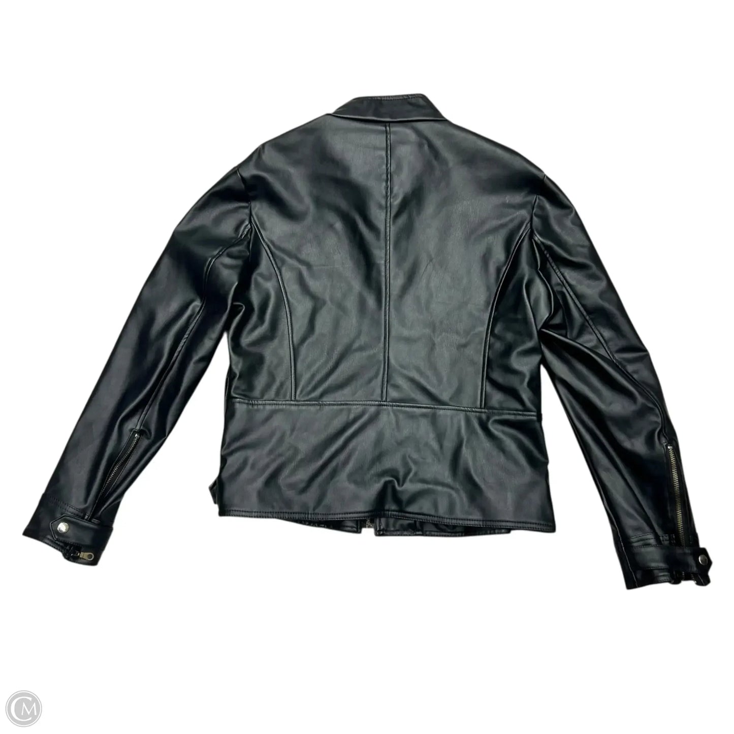 Jacket Moto By Haa Ru In Black, Size: Xxl