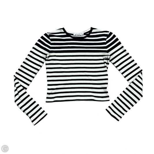 Top Long Sleeve Luxury Designer By Alexander Wang In Striped Pattern, Size: Xs