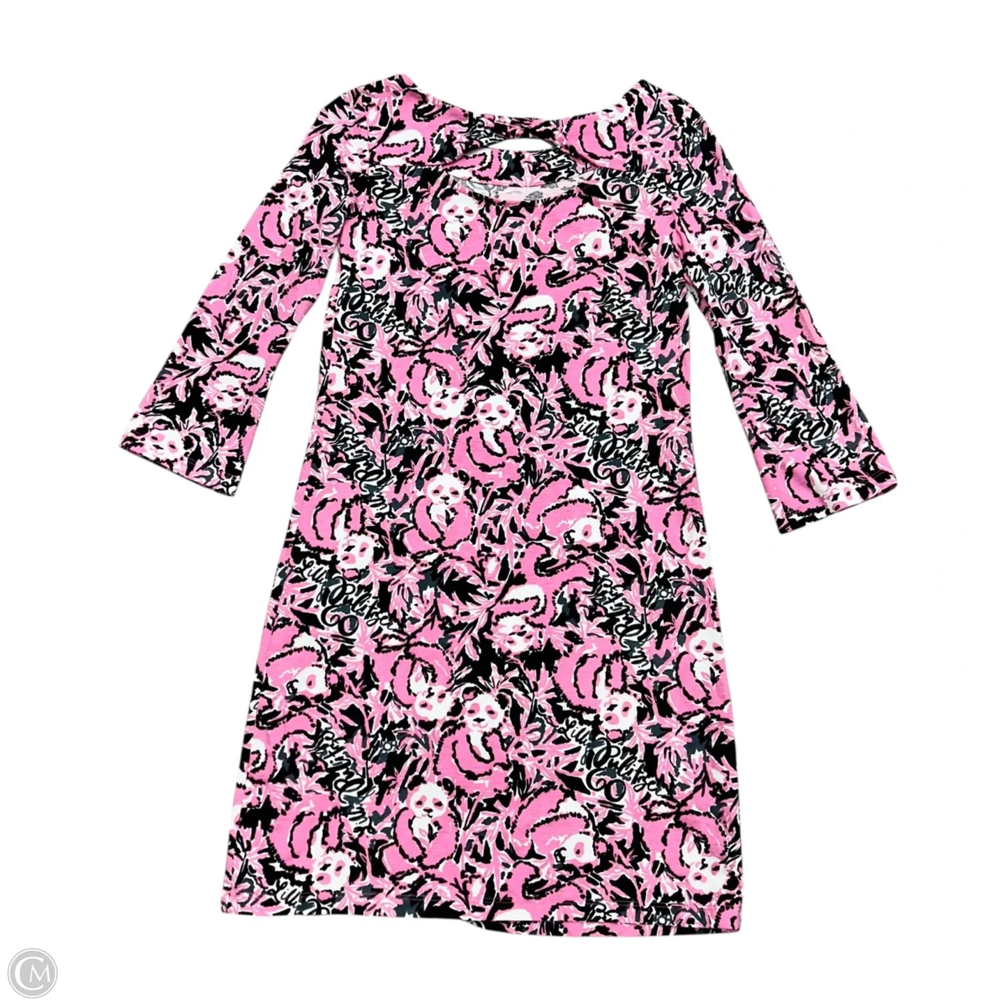 Dress Designer By Lilly Pulitzer In Black & Pink, Size: Xxs