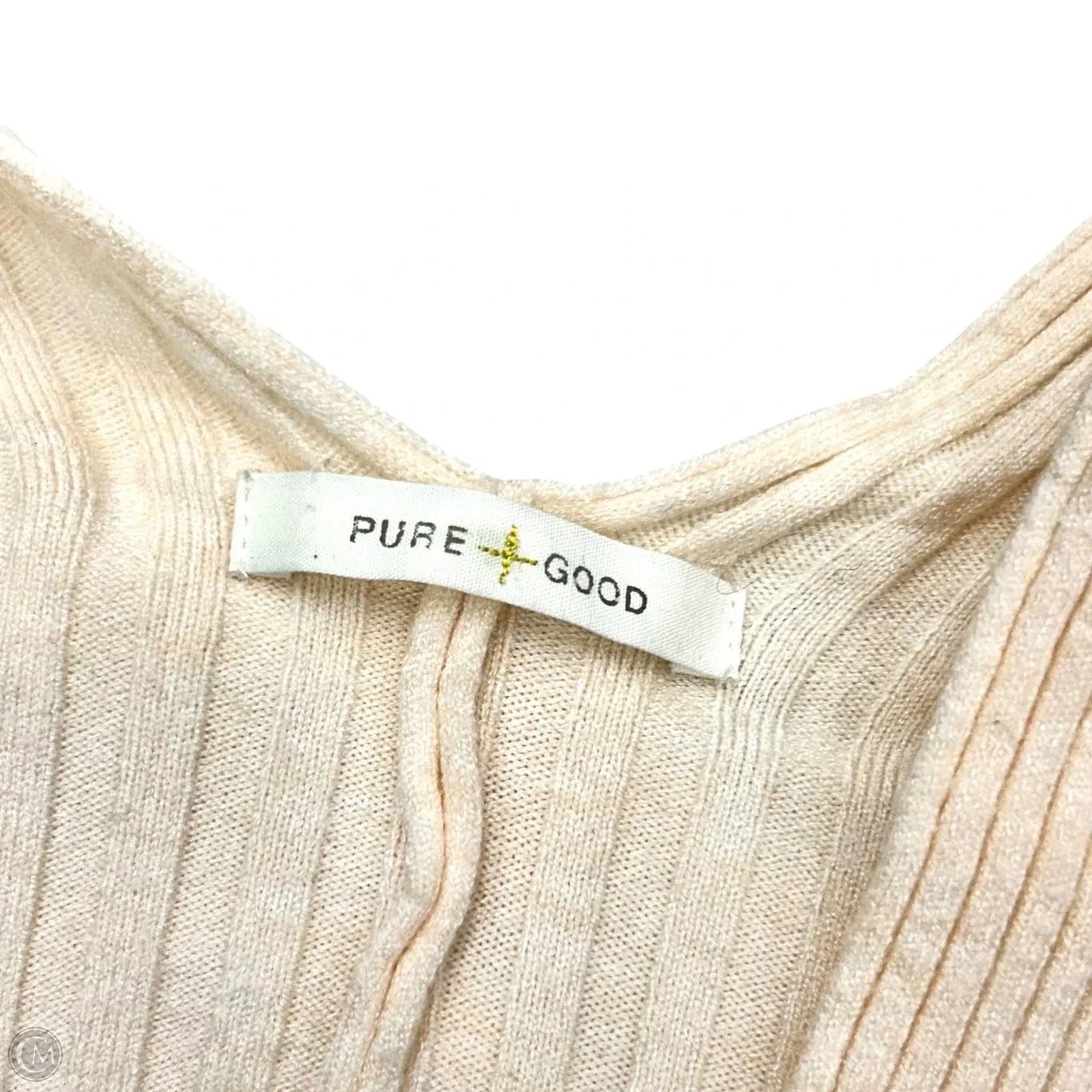 Cardigan By Anthropologie In Cream, Size: Osfm