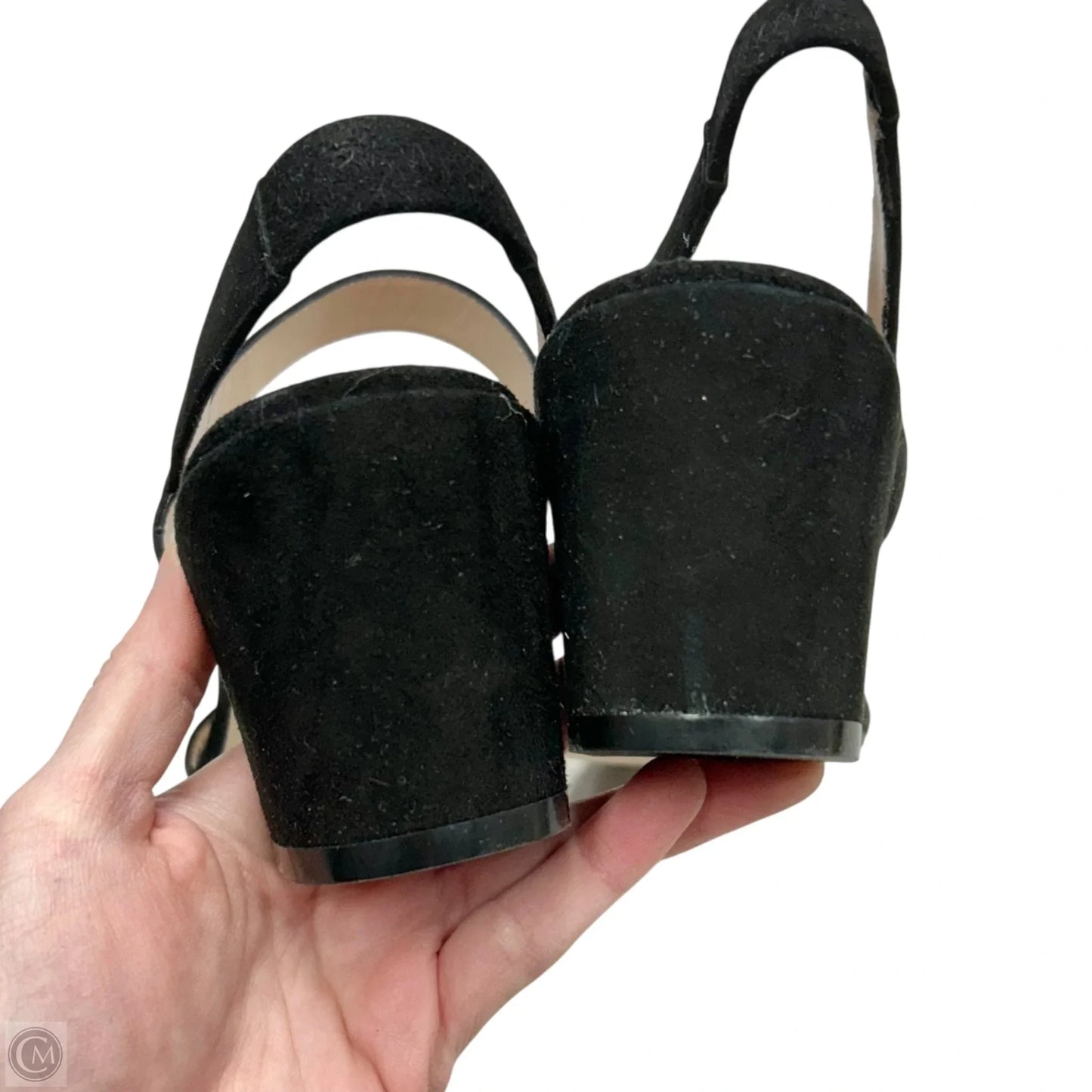 Sandals Designer By Stuart Weitzman In Black, Size: 8