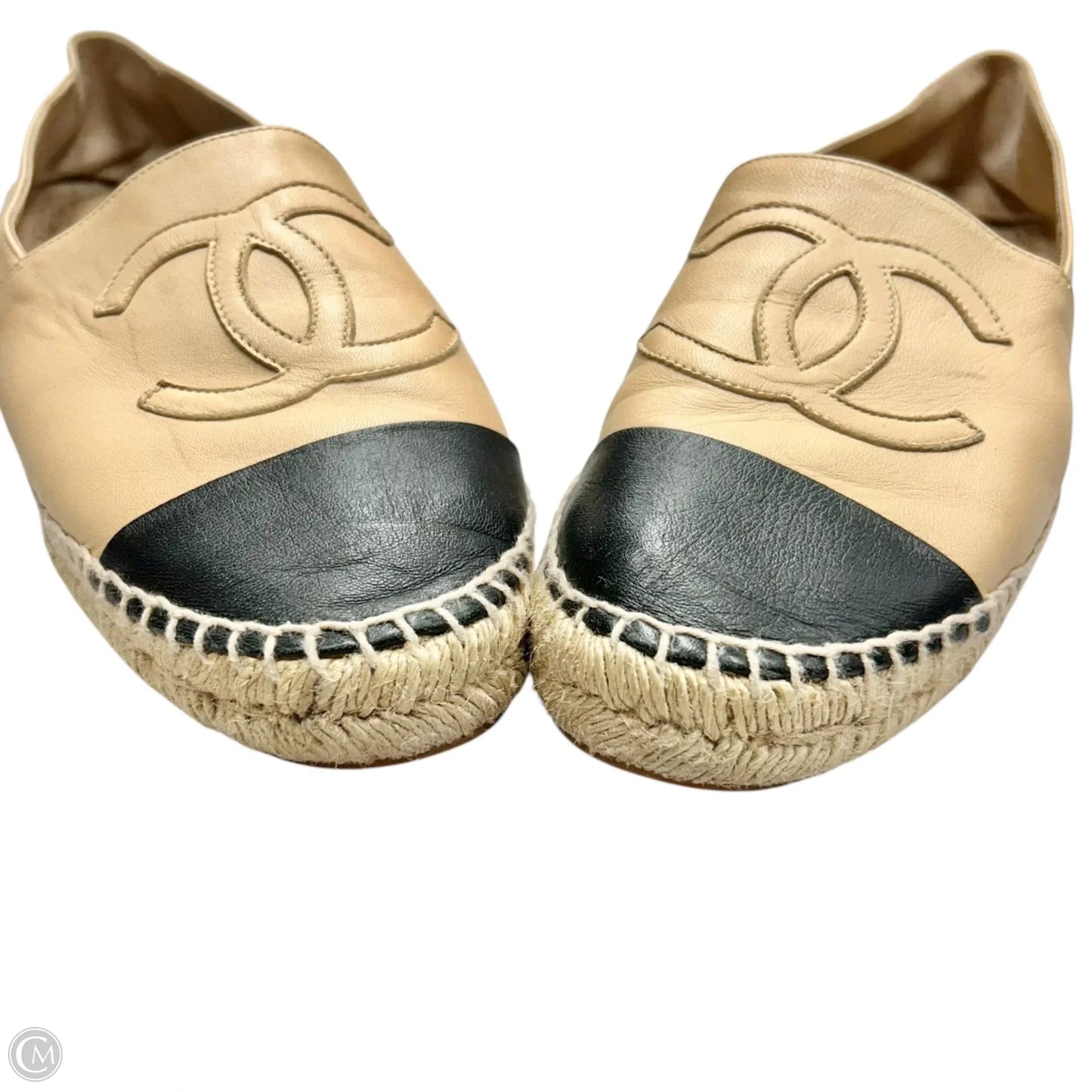 Shoes Luxury Designer By Chanel In Black & Tan, Size: 10.5