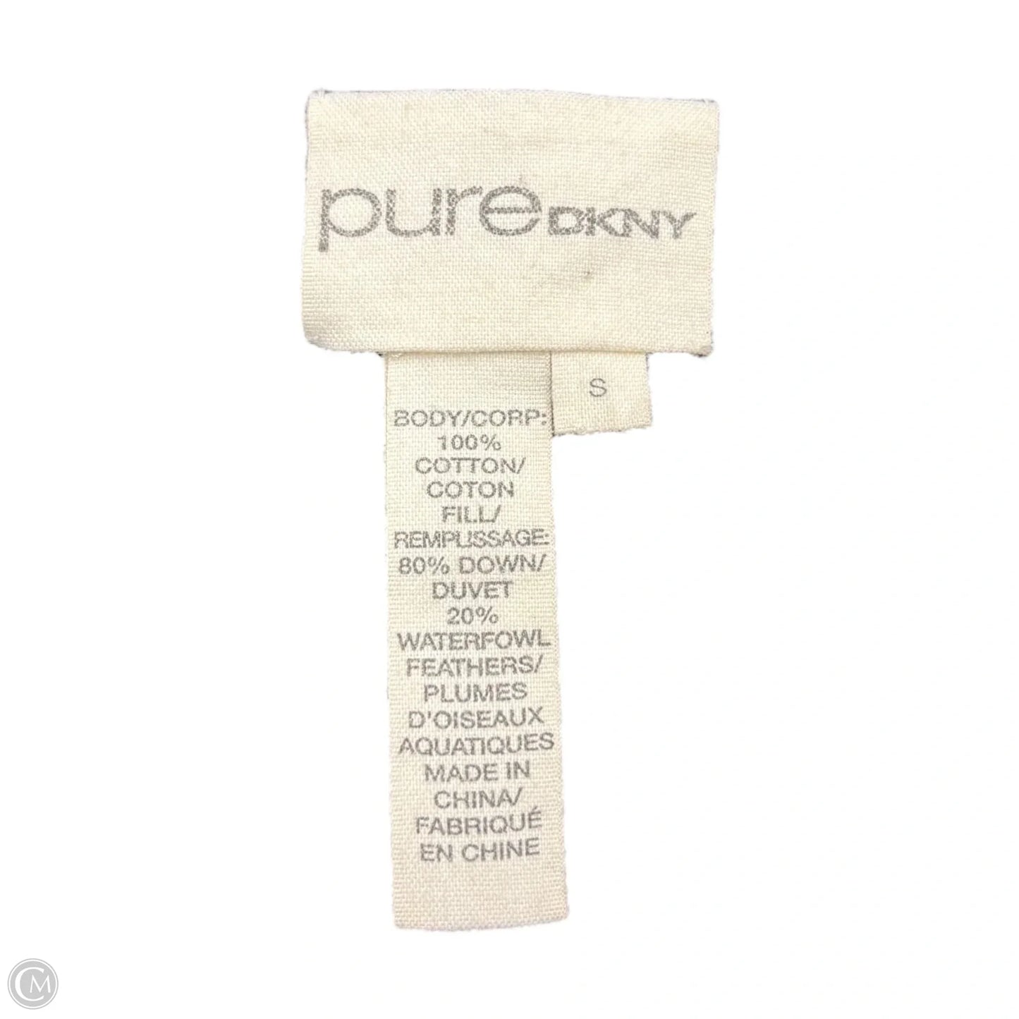 Coat Puffer & Quilted By Dkny In Black, Size: S