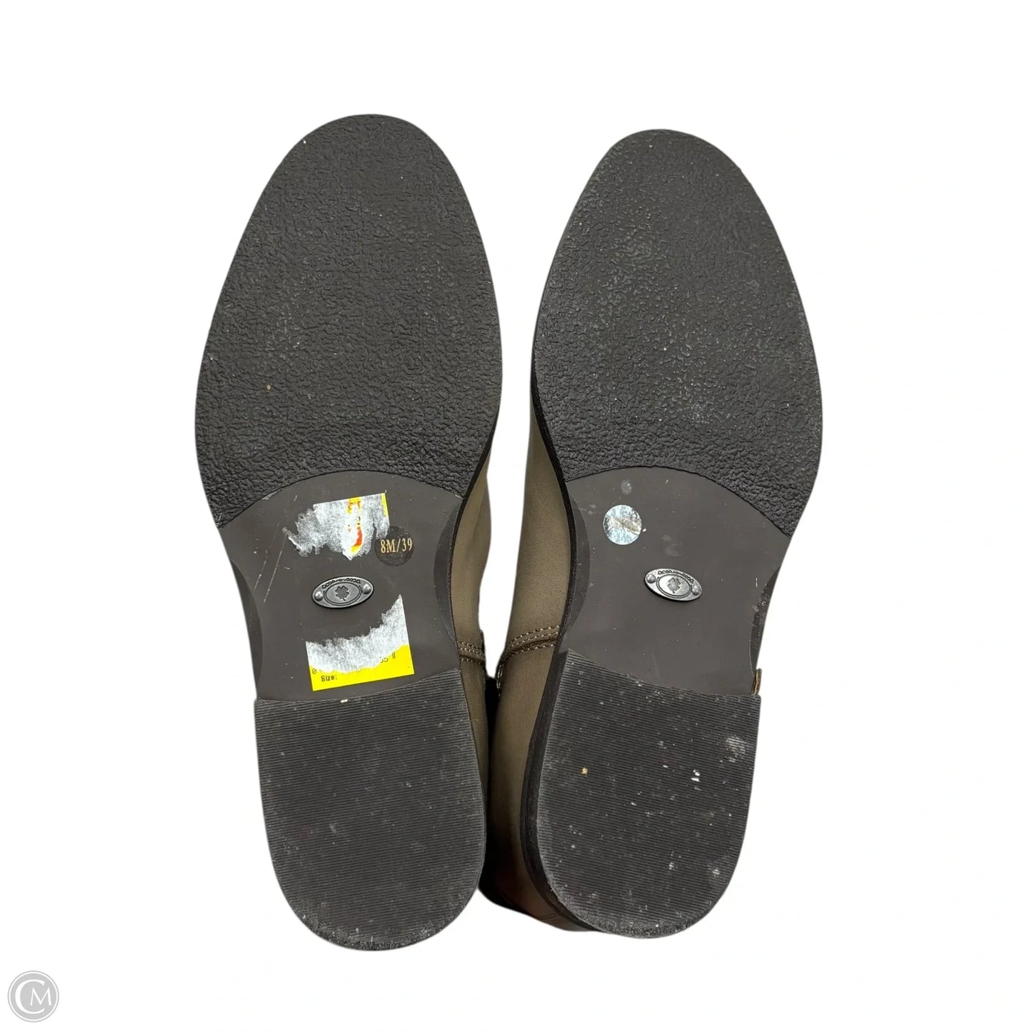 Boots Mid-calf Flats By Lucky Brand In Taupe, Size: 8