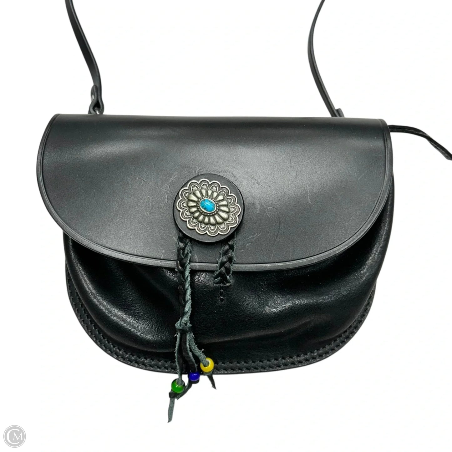 Crossbody Leather By Old Trend, Size: Small